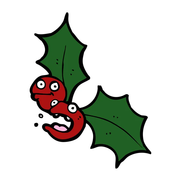 Cartoon holly — Stockvector