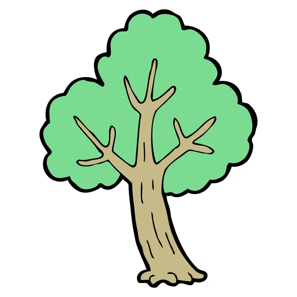 Dibujos animados árbol — Vector de stock