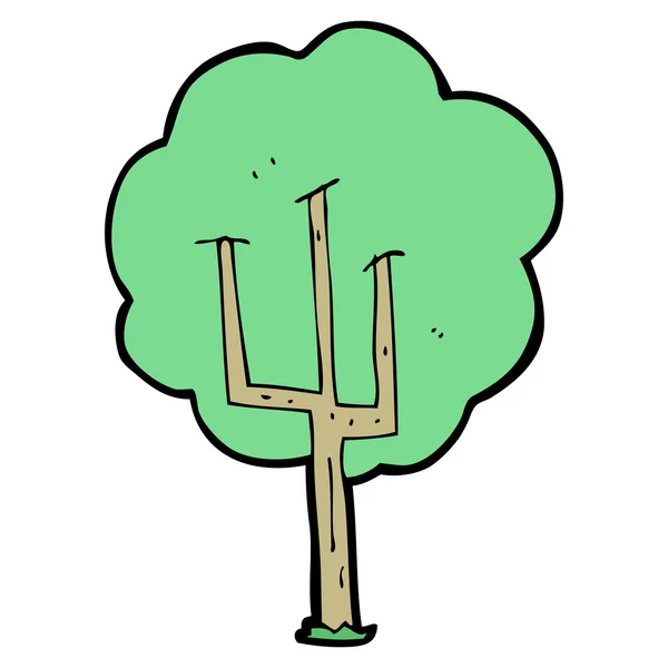 Cartoon-Baum — Stockvektor