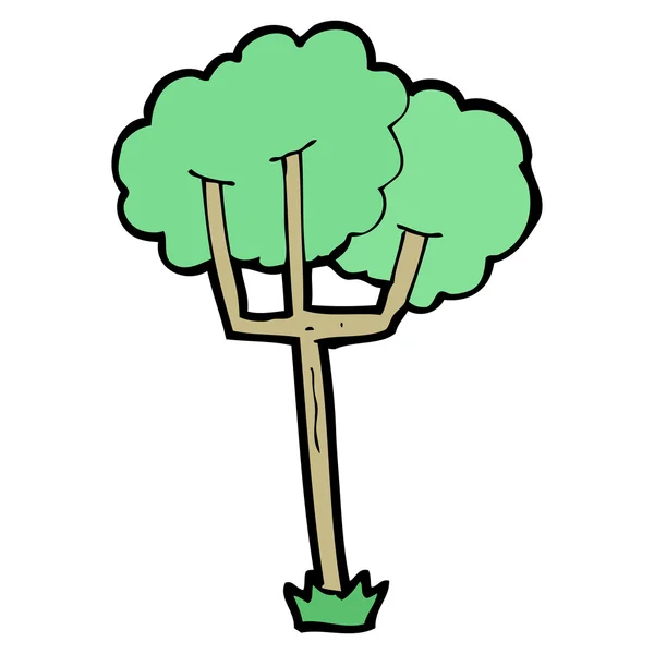 Magerbaumzeichentrick — Stockvektor