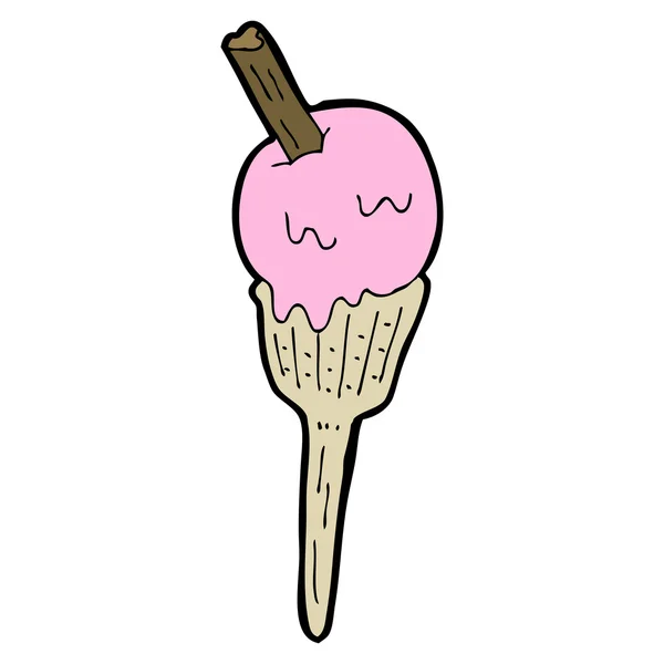 Fusion de crème glacée dessin animé — Image vectorielle