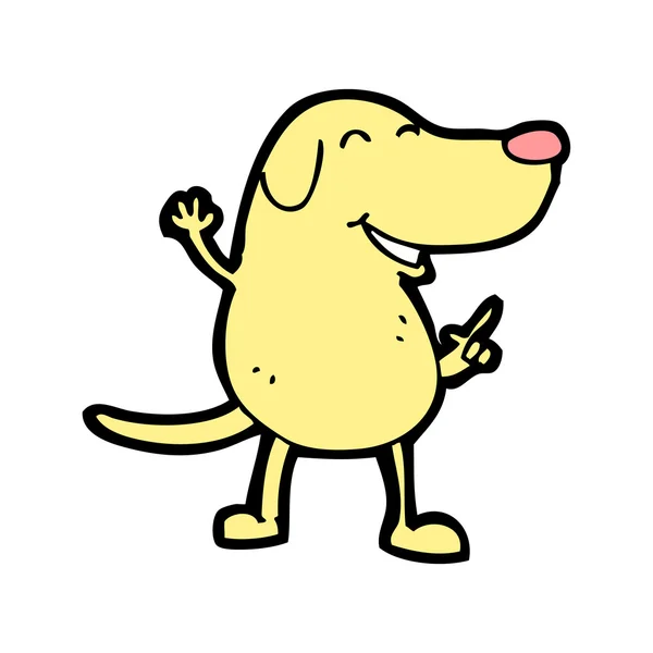 Χαρούμενο σκυλί κινουμένων σχεδίων — Διανυσματικό Αρχείο