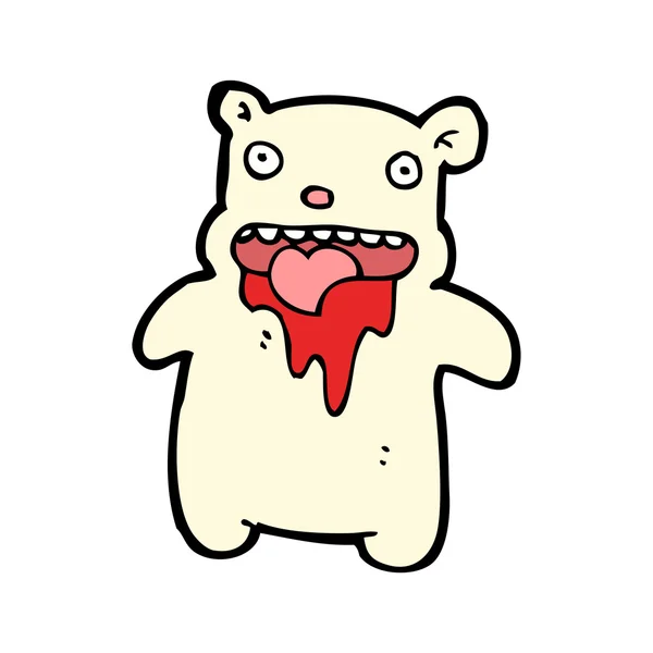 Brutto lilla isbjörn cartoon — Stock vektor