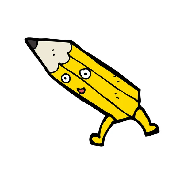 Карикатурный карандаш — стоковый вектор