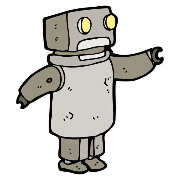 Battered old robot — Stock Vector