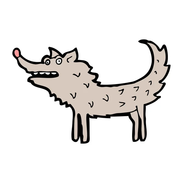 Wolf cartoon — Stockvector