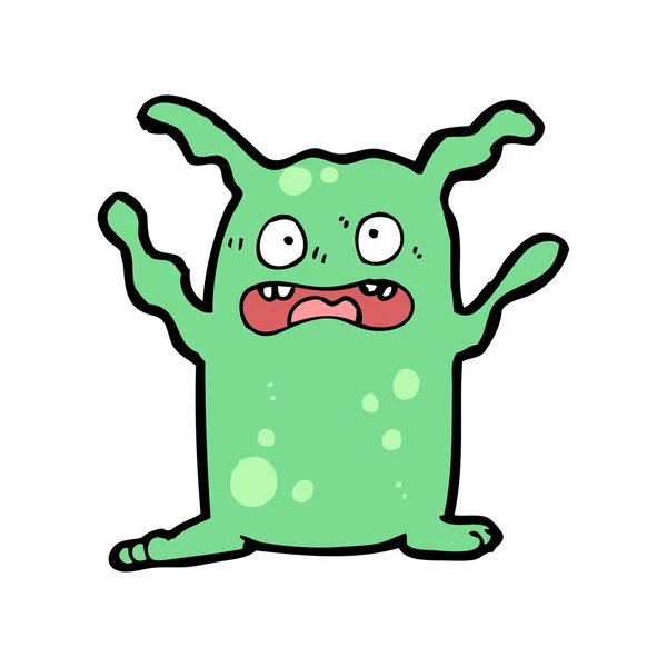 Cartoon crazy alien — Stockvector