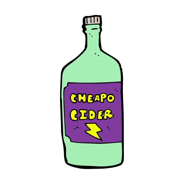 Cartoon cheap cider — Stock Vector
