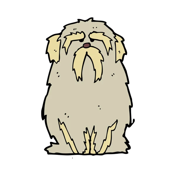 Velký starý pes kreslený — Stockový vektor
