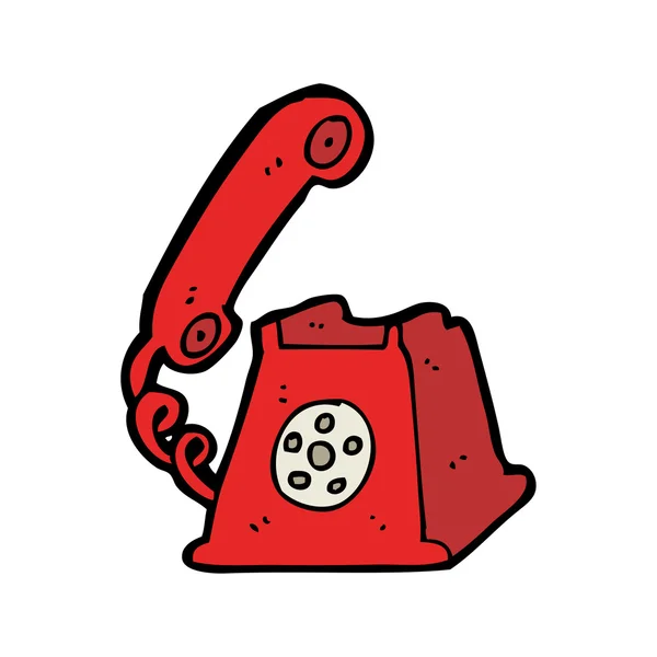 Retro telefon karikatür — Stok Vektör