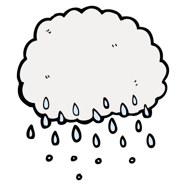 Cartoon rain cloud — Stock Vector