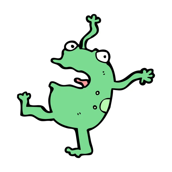 Dancing frog cartoon — Stock Vector