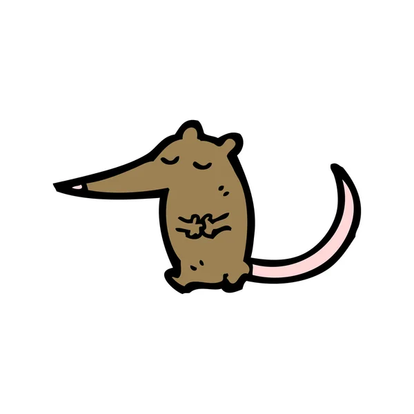 Счастливый маленький мышиный мультик — стоковый вектор