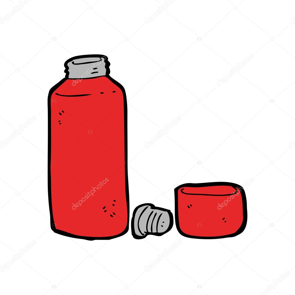 Camping flask cartoon — Stock Vector © lineartestpilot #13566764