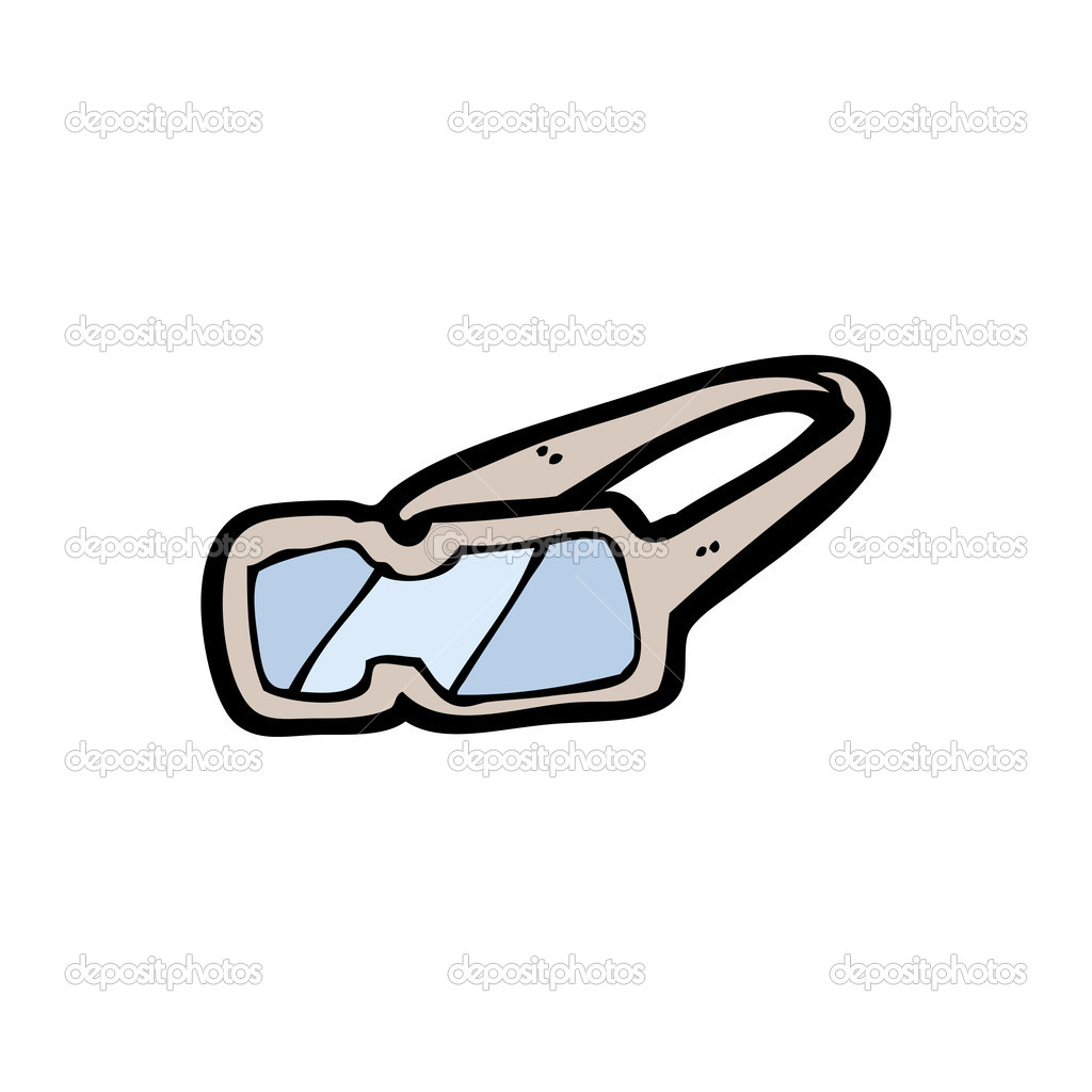 Ski goggles cartoon — Stock Vector © lineartestpilot 13569444