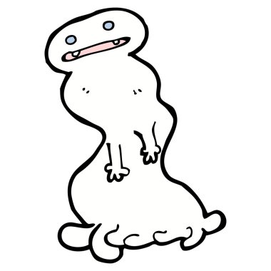 Çizgi Film ürkütücü hayalet yaratık