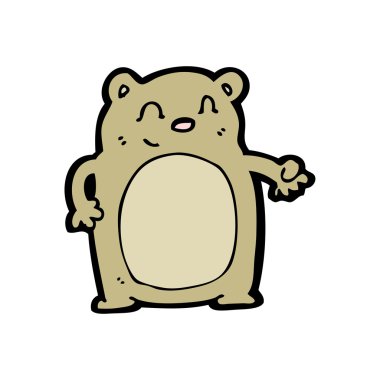 mutlu şişman ayıcık çizgi film