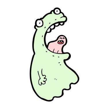 çizgi film sümüklü böcek canavarı