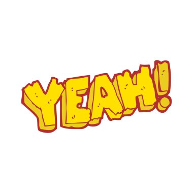 Evet karikatür shout