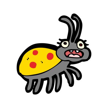 karikatür uğur böceği