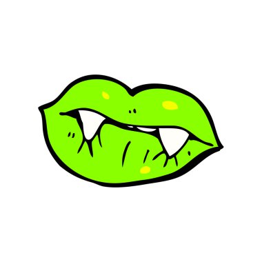 seksi yeşil ruju karikatür