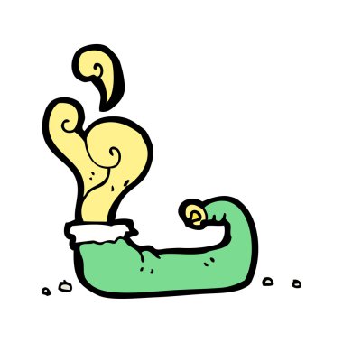 çizgi film sihirli elf Ayakkabı