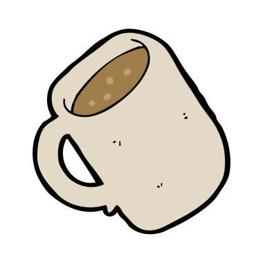 fincan kahve çizgi film