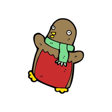 çizgi film dans Noel robin