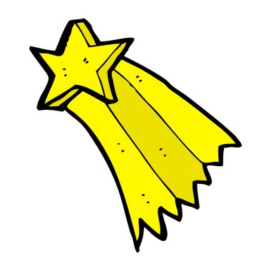 karikatür kuyruklu yıldız