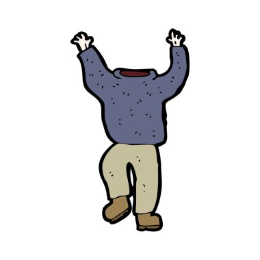 karikatür başsız adam