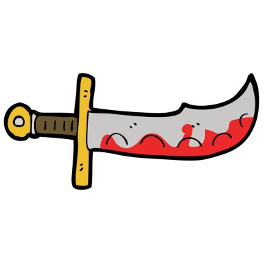 karikatür kanlı kılıç