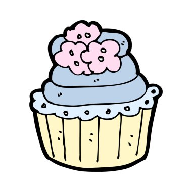 karikatür cupcake