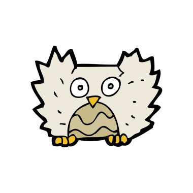 baykuş çırpma kanatlar karikatür