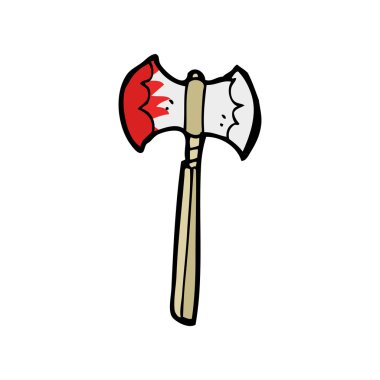 karikatür kanlı balta