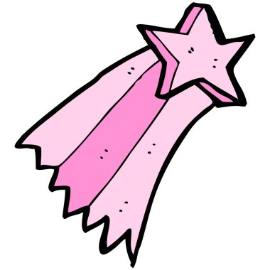 Kayan yıldız karikatür