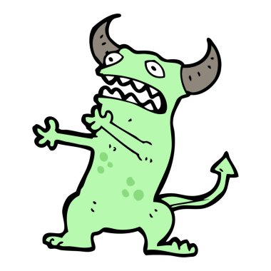 çılgın canavar karikatür