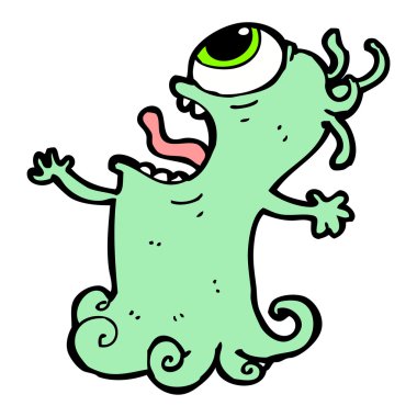 çılgın canavar karikatür