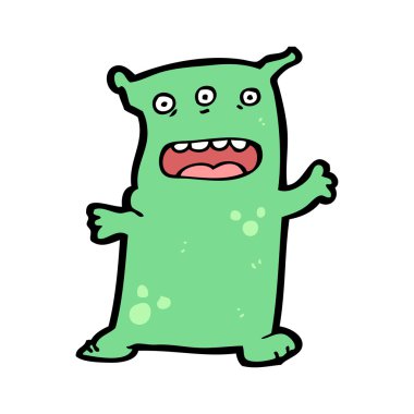 çizgi film üç gözlü yaratık