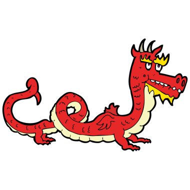 Çince ejderha karikatür