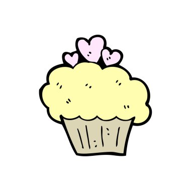 karikatür cupcake