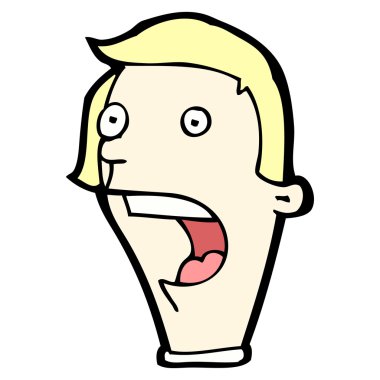 şaşırmış adam çizgi film