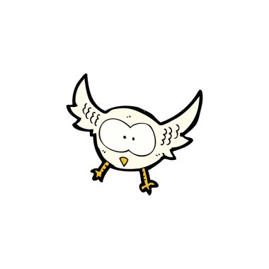 sevimli çizgi film baykuş