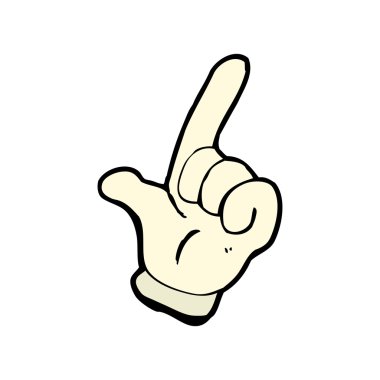 eldivenli elini karikatür