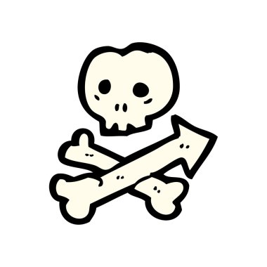 Jolly roger işaret eden ok çizgi