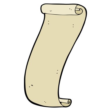 kaydırma kağıt karikatür