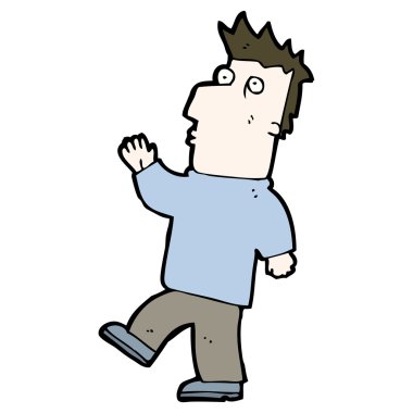 şaşırmış adam çizgi film