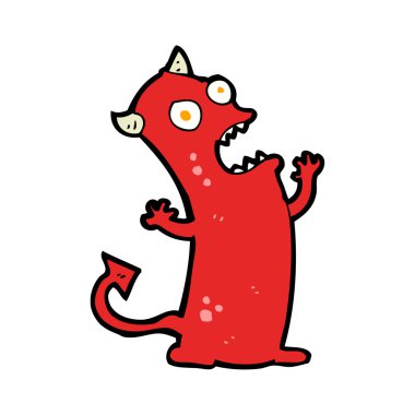 çizgi film küçük şeytan çığlık