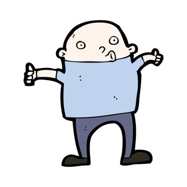 çizgi film Yaşasın vererek adam