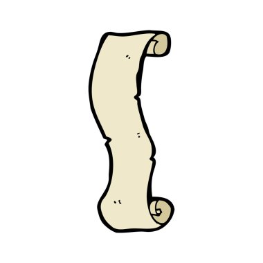 Eski kaydırma karikatür (raster sürüm)