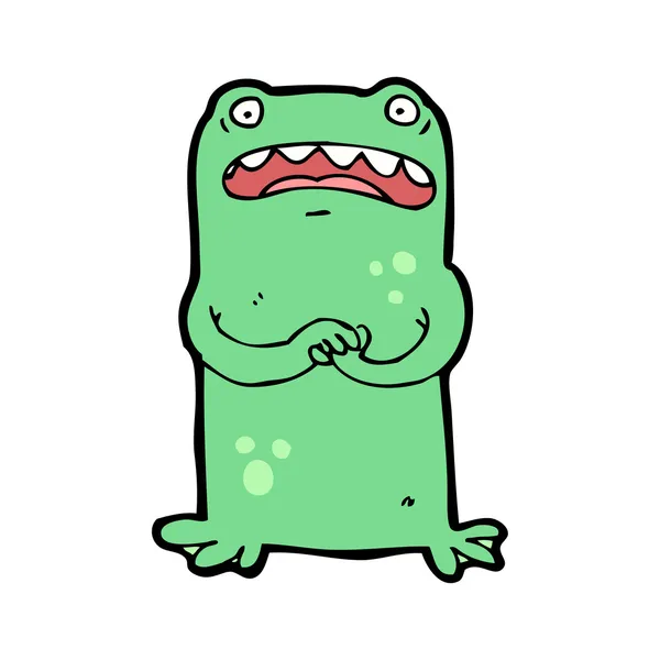 卡通担心的青蛙 — 图库矢量图片